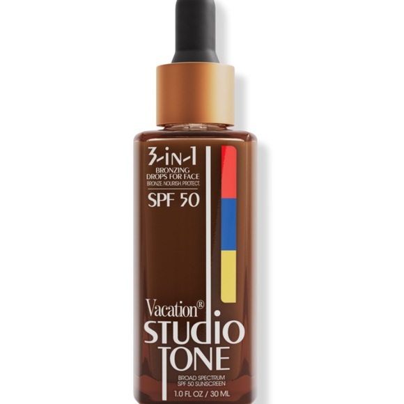 🔆 2 for $20🔆 Vacation Studio Tone 3-in-1 Bronzing Drops SPF 50 - Rich Brown - Picture 1 of 3